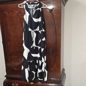 F&F Black and White Patterned Maxi Dress